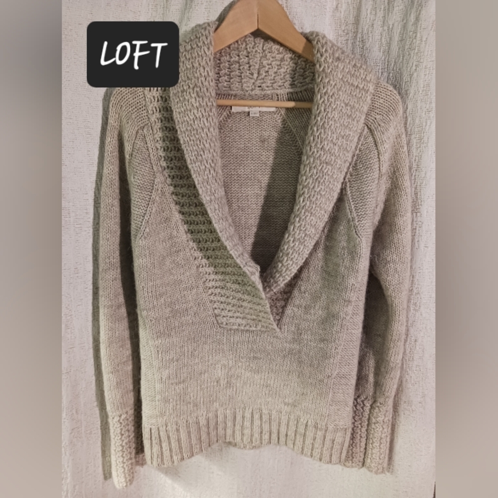 Loft ALPACA WOOL Sweater womens small Super Soft!